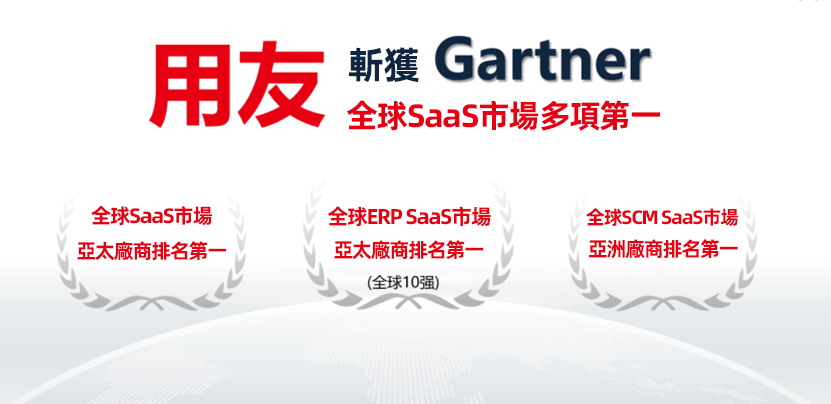 用友斬獲Gartner全球SaaS市場多項第一